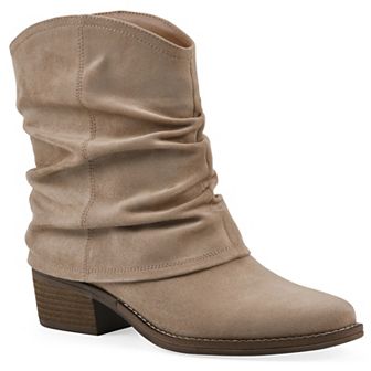 White Mountain Alden Women's Mid Calf Western Bootie