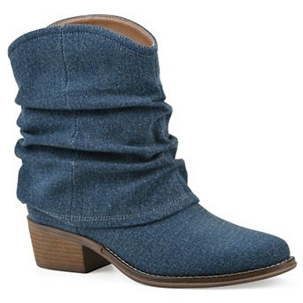 White Mountain Alden Women's Mid Calf Western Bootie