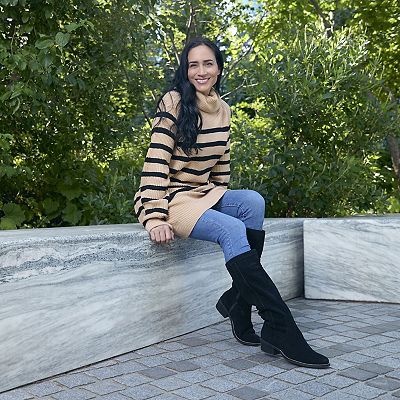 White Mountain Altitude Women's Suede Tall Shaft Boots in Regular