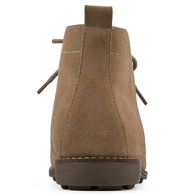 White Mountain Auburn Women's Suede Lace-Up Chukka Boots