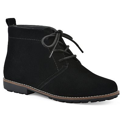 WHITE MOUNTAIN Women's Auburn Chukka Boot(Black) - WHITE MOUNTAIN