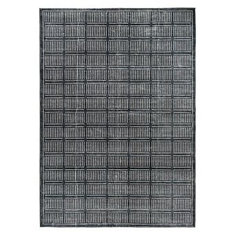 World Rug Gallery Bohemian Stripe Lines Washable Non-Slip Rug