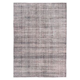World Rug Gallery Bohemian Stripe Lines Washable Non-Slip Rug