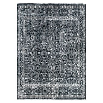 World Rug Gallery Transitional Bohemian Distressed Washable Non-Slip Rug