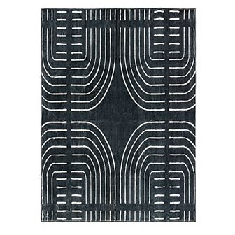 World Rug Gallery Bohemian Lines Washable Non-Slip Rug