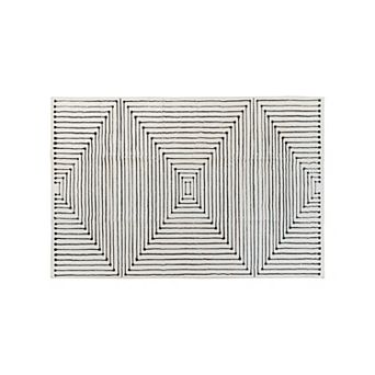 World Rug Gallery Bohemian Stripes Washable Non-Slip Rug