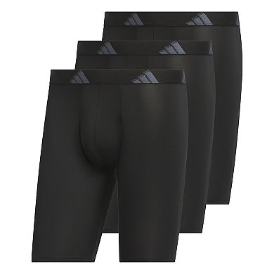 Men's adidas All Day Microfiber 3-pk. Long Boxer Brief