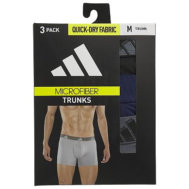 Men's adidas All Day Microfiber 3-pk. Trunks