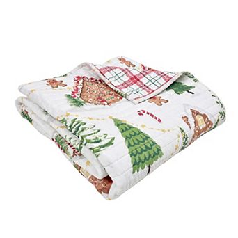 Levtex Home Gingerbread Village Quilted Throw Blanket