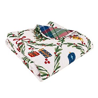 Levtex Home Festive Nutcrackers Quilted Throw Blanket
