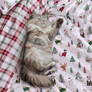 Levtex Home Meowy Christmas Duvet Cover Set