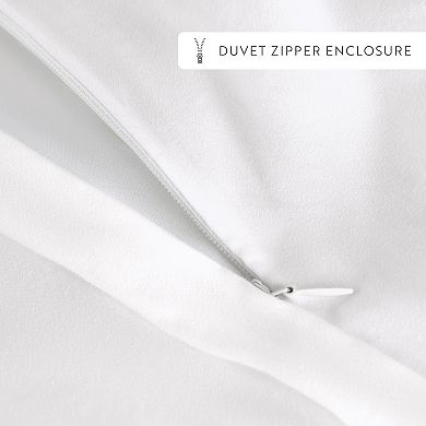 Home Collection Cotton Duvet Cover & Comforter Insert Set