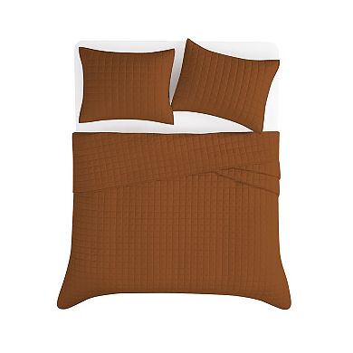 Brooklyn 3-pc. Loom Solid Linen Quilt Set