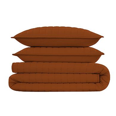 Brooklyn 3-pc. Loom Solid Linen Quilt Set