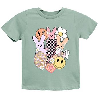 The Juniper Shop Retro Easter Collage Youth Short Sleeve Tee