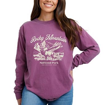 Simply Sage Market Rocky Mountain National Park Colorado USA Elk Garment Dyed Long Sleeve
