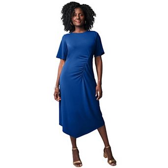 Jessica London Women's Plus Size Flutter Sleeve Midi Dress