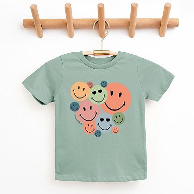 SmileyWorld Stacked Smiles - Youth Short Sleeve Graphic T-Shirt