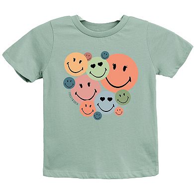 SmileyWorld Stacked Smiles - Youth Short Sleeve Graphic T-Shirt