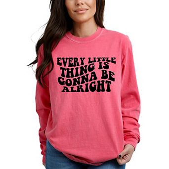 Simply Sage Market Every Little Thing Wavy Garment Dyed Long Sleeve