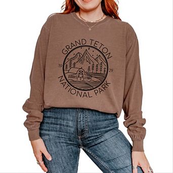 Simply Sage Market Grand Teton National Park Garment Dyed Long Sleeve