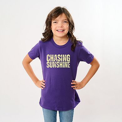 The Juniper Shop Chasing Sunshine Block Distressed Youth Short Sleeve Tee