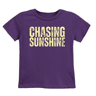 The Juniper Shop Chasing Sunshine Block Distressed Youth Short Sleeve Tee