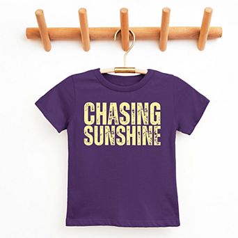 The Juniper Shop Chasing Sunshine Block Distressed Youth Short Sleeve Tee