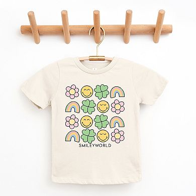 The Juniper Shop SmileyWorld Smiley Clover Daisy Youth Short Sleeve Tee