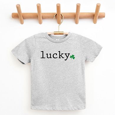 The Juniper Shop Lucky Typewriter Clover Youth Short Sleeve Tee