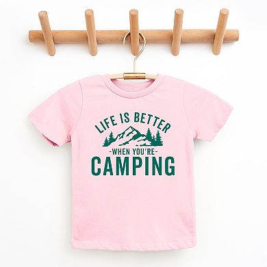 The Juniper Shop Life Is Better When You're Camping Youth Short Sleeve Tee