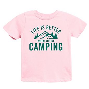 The Juniper Shop Life Is Better When You're Camping Youth Short Sleeve Tee