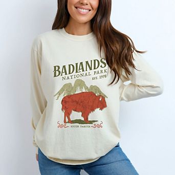 Simply Sage Market Badlands National Park Est. 1978 Garment Dyed Long Sleeve