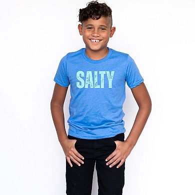 The Juniper Shop Salty Block Distressed Youth Short Sleeve Tee