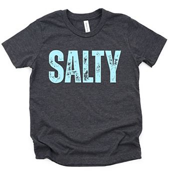The Juniper Shop Salty Block Distressed Youth Short Sleeve Tee