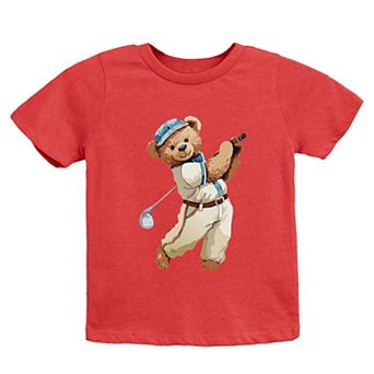 The Juniper Shop Watercolor Golf Bear Youth Short Sleeve Tee