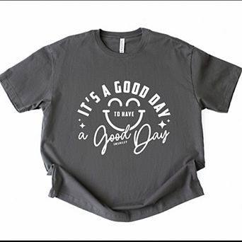 S.W.Smiley It's A Good Day To Have A Good Day - Women's Heavyweight Graphic T-Shirt