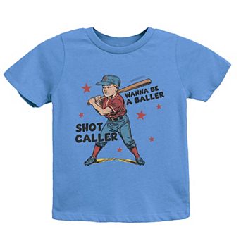 The Juniper Shop Wanna Be A Baller Shot Caller Youth Short Sleeve Tee