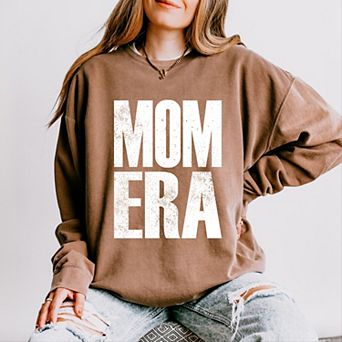 Simply Sage Market Mom Era Distressed Lightweight Garment Dyed Sweatshirt