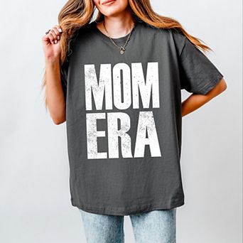 Mom Era Distressed - Women's Heavyweight Graphic T-Shirt