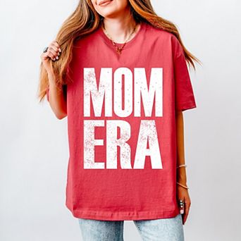 Mom Era Distressed - Women's Heavyweight Graphic T-Shirt