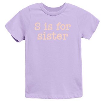 The Juniper Shop S Is For Sister Youth Short Sleeve Tee