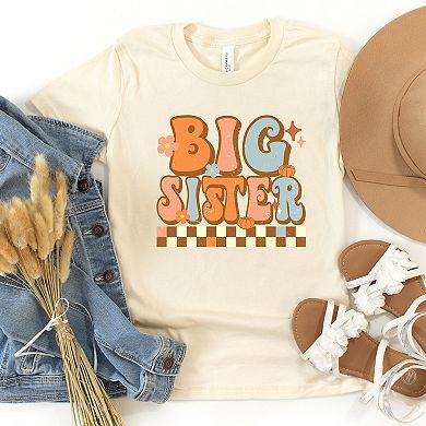 The Juniper Shop Big Sister Checkered Youth Short Sleeve Tee