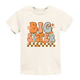 The Juniper Shop Big Sister Checkered Youth Short Sleeve Tee