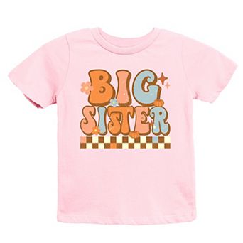 The Juniper Shop Big Sister Checkered Youth Short Sleeve Tee