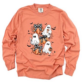 Simply Sage Market Coquette Ghost Collage Garment Dyed Long Sleeve