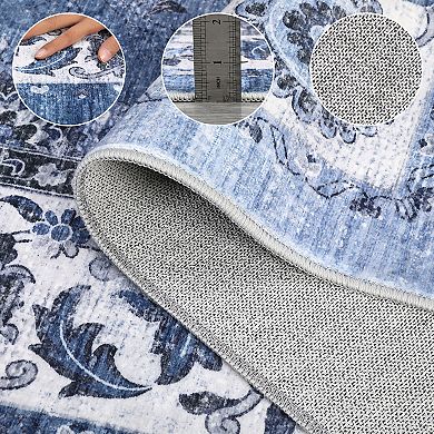 Area Rugs Rug for Living Room, Machine Washable Rug, Non Slip Printed Floor Carpet