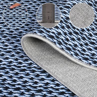 Large Area Rug Soft Washable Thin Floor Carpet Non Slip Low Pile Rug