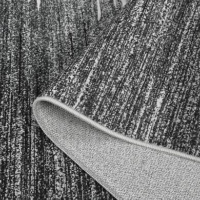 Modern Abstract Area Rugs, Machine Washable Stain Resistant Floor Carpet