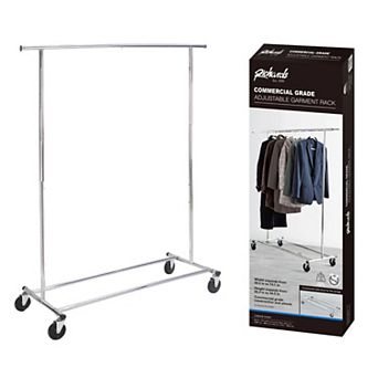 Adjustable & Rolling Commercial Grade Foldable Garment Rack